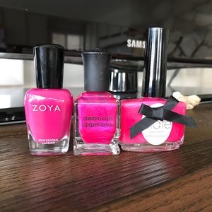 Zoya, Deborah Lippmann & Ciate pinks